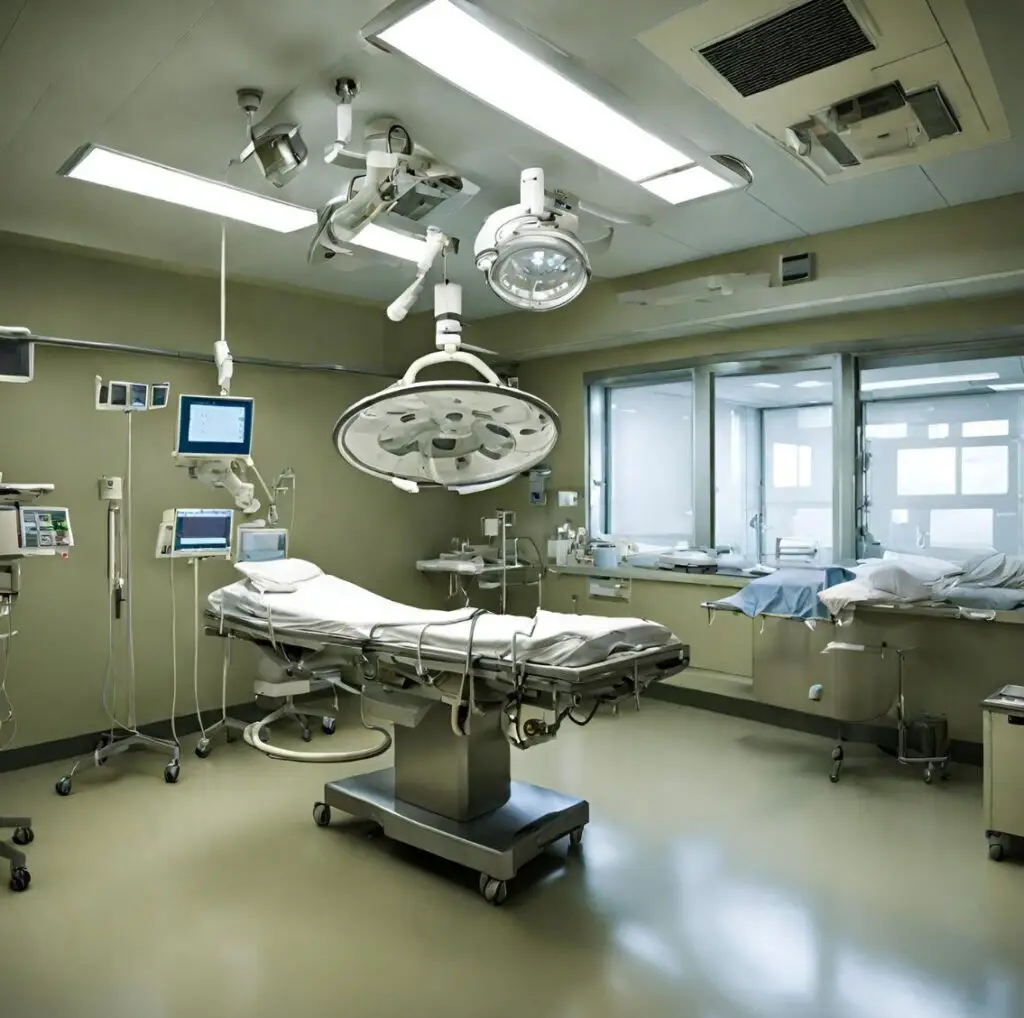 Operating room for Knee Replacement - knee arthroplasty